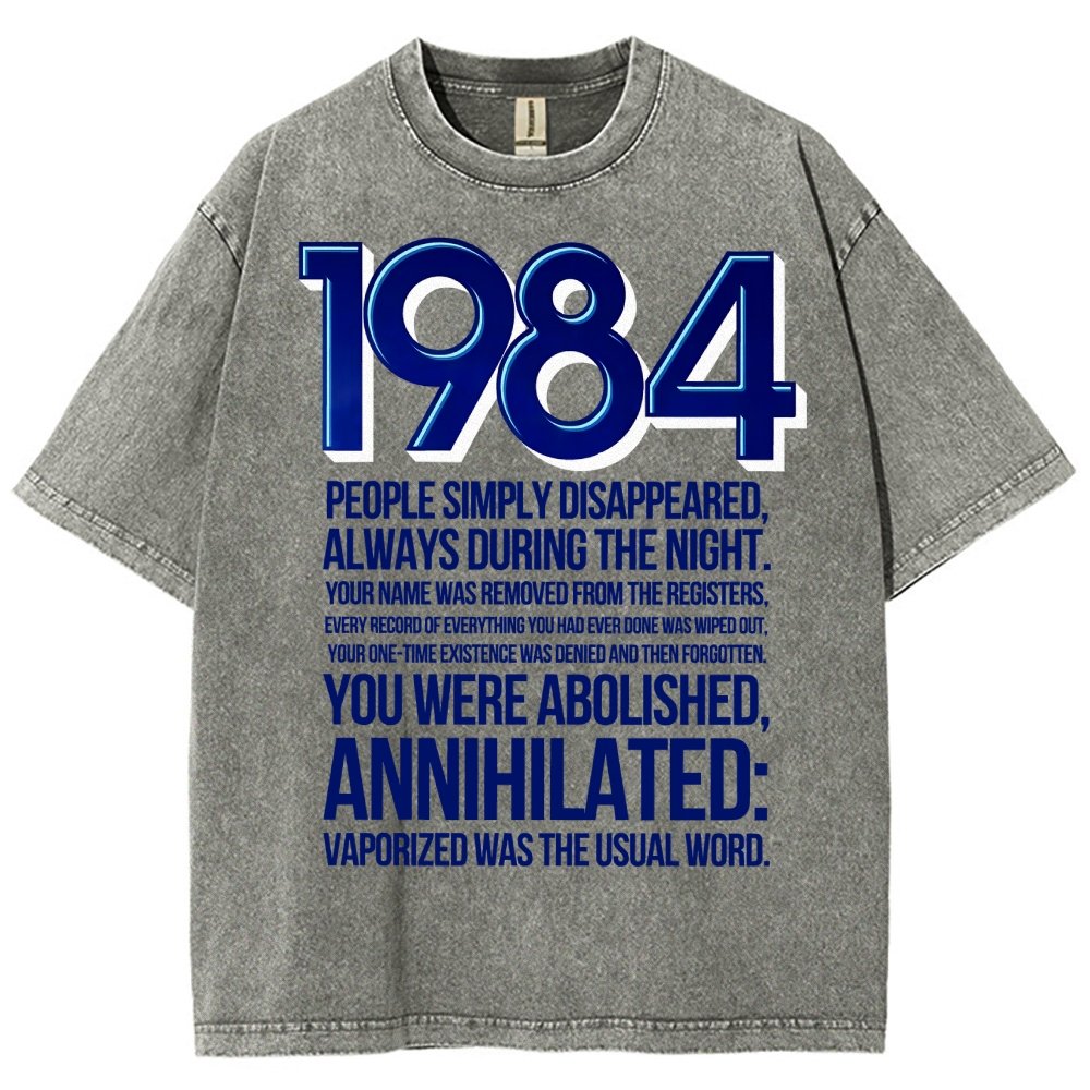 1984-Evaporation-Satire Vintage Distressed T-shirt