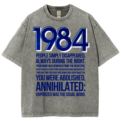 1984-Evaporation-Satire Vintage Distressed T-shirt
