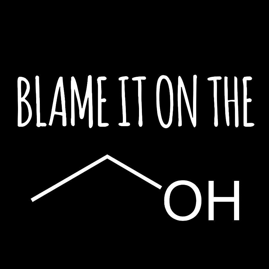 Blame It On The Alcohol Geeky T-Shirt