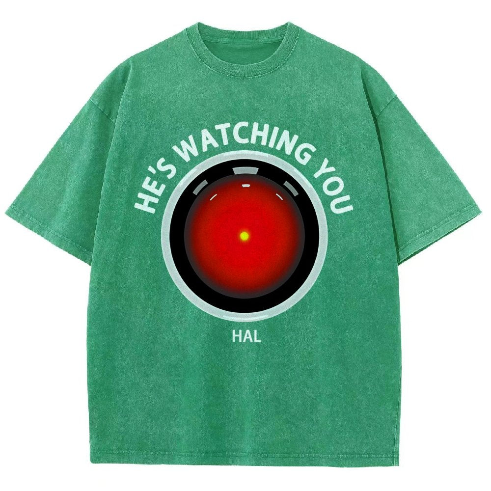 HAL Is Watching YOU Vintage Distressed T-shirt