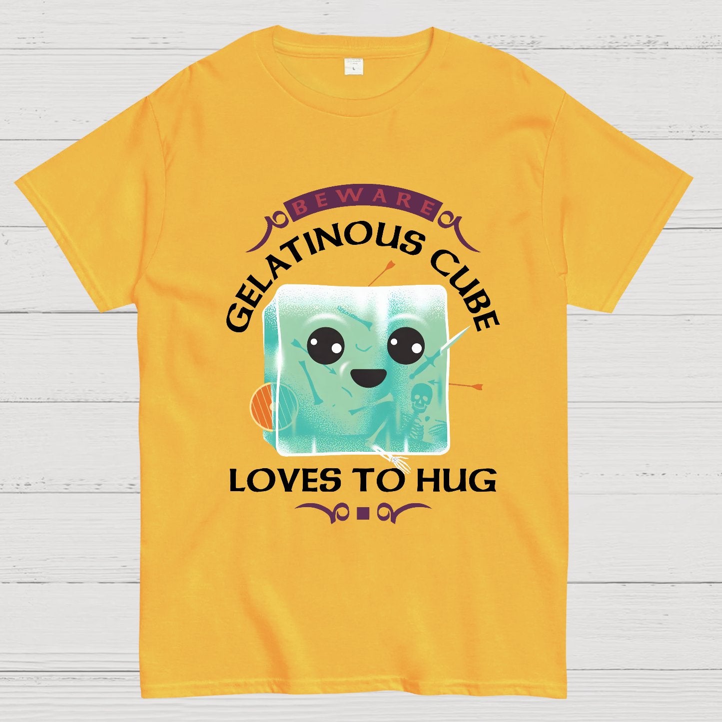 Gelatinous Cube Loves To Hug Geek T-Shirt
