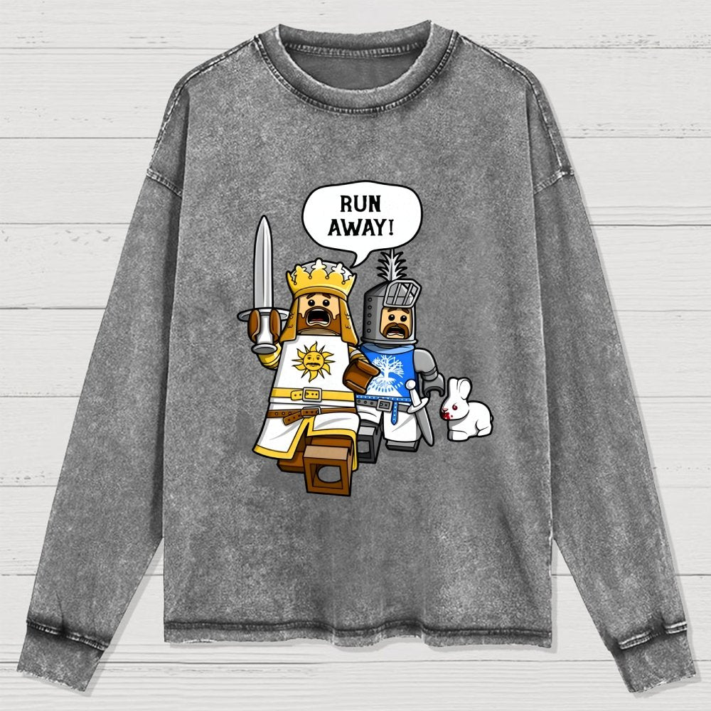 The Cowardly King Washed Long Sleeve Tee