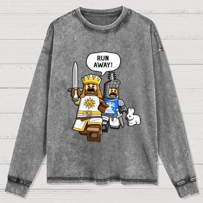The Cowardly King Washed Long Sleeve Tee