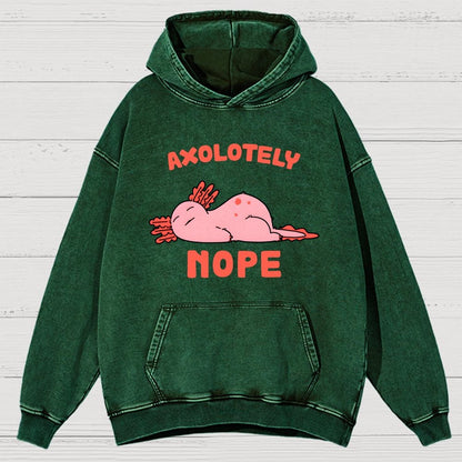 Axo Nope Vintage Distressed Hoodie