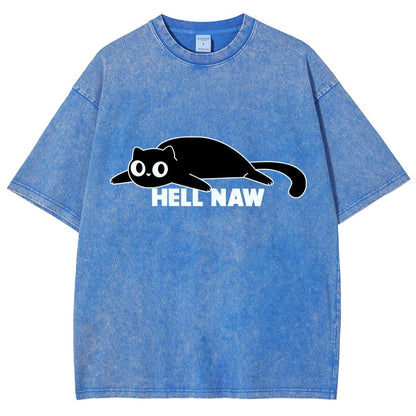 Hell Naw Vintage Distressed T-shirt
