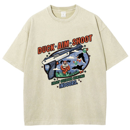 Duck Aim Shoot Vintage Distressed T-shirt