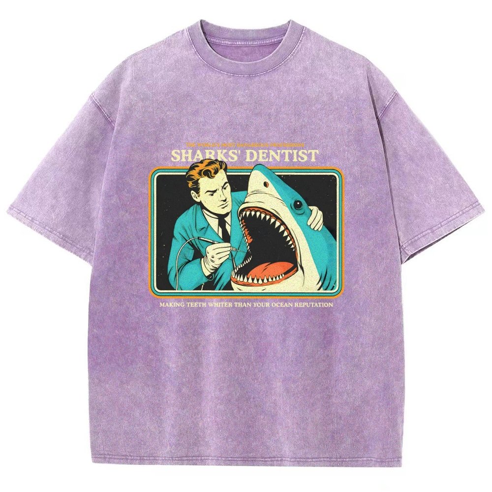 Sharks Dentist Vintage Distressed T-shirt