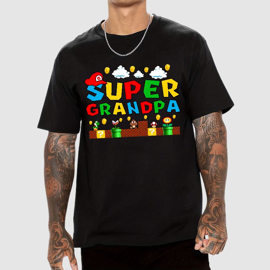 Super Grandpa Geek T-Shirt