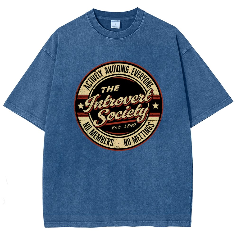 The Introvert Society Vintage Distressed T-shirt