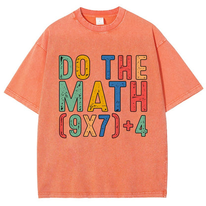 Do The Math 67 Meme Funny Six Seven Vintage Distressed T-shirt