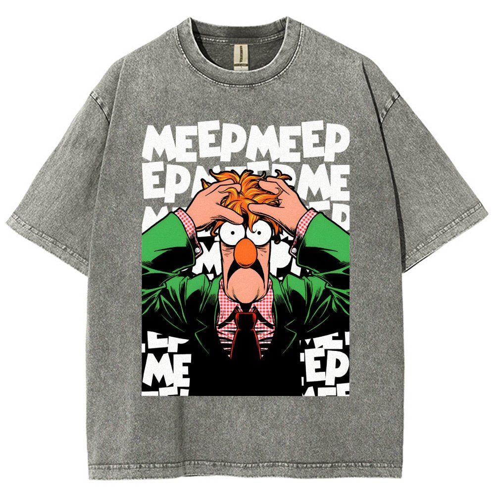 Meep Meep Vintage Distressed T-shirt