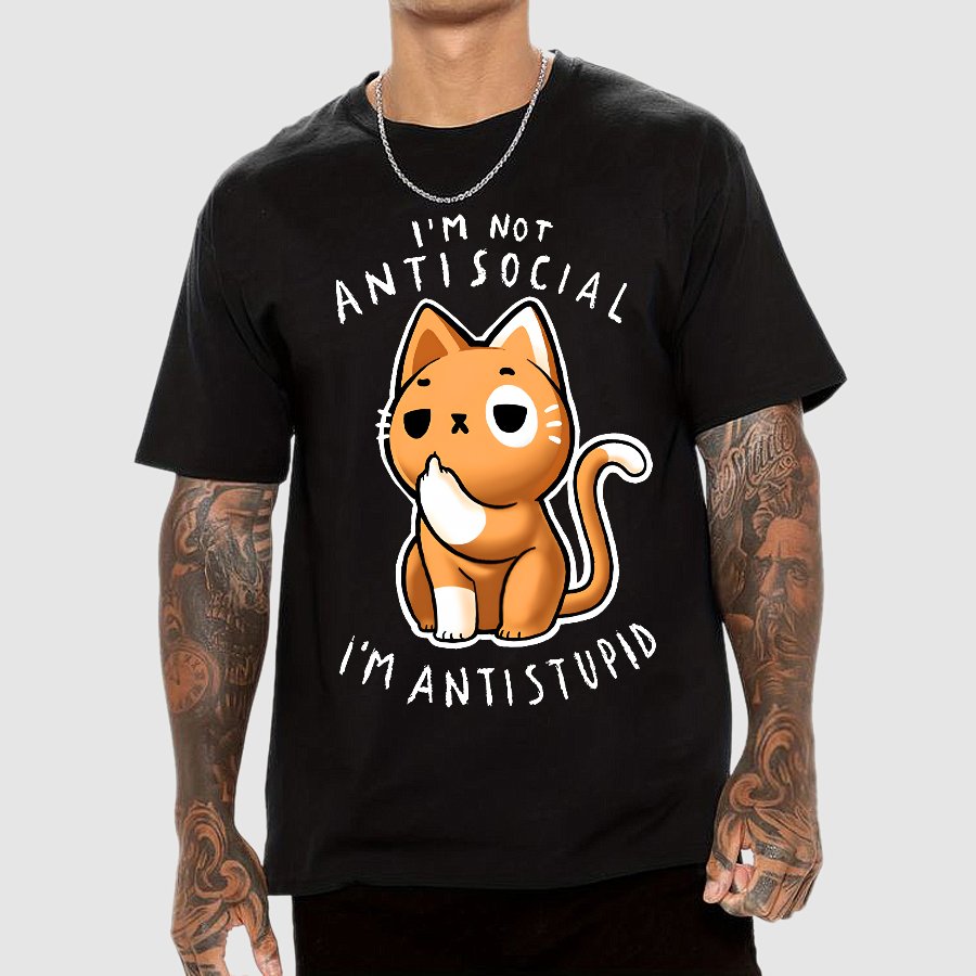 I'm not Antisocial, I'm Antistupid Geek T-Shirt