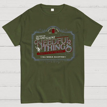 Needful Things Gothic Horror Graphic Geeky T-Shirt