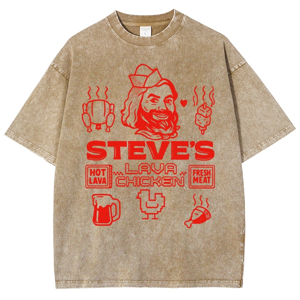 Steve's Lava Chicken Vintage Distressed T-shirt