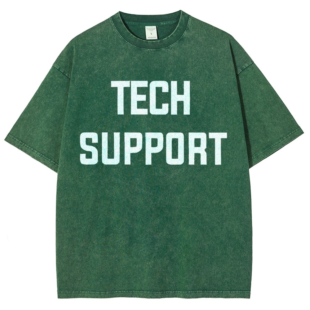 Tech Support Vintage Distressed T-shirt