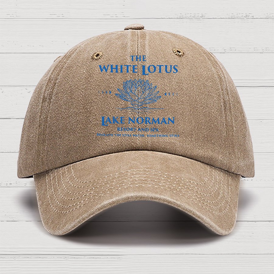 White Blossom LKN Cotton Hat