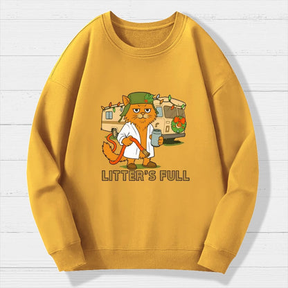 Christmas Shitters Full Cat Geek Cotton Sweatshirt