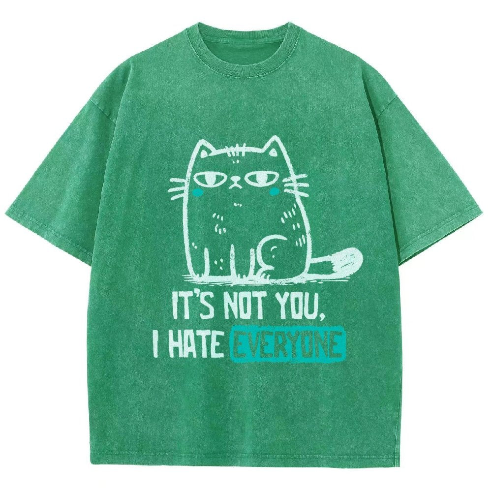 Its Not You I Hate Everyone Vintage Distressed T-shirt