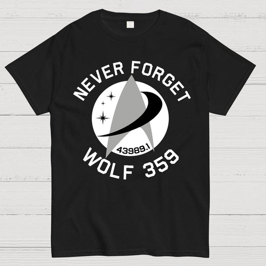 Never Forget Wolf 359 Geek T-Shirt