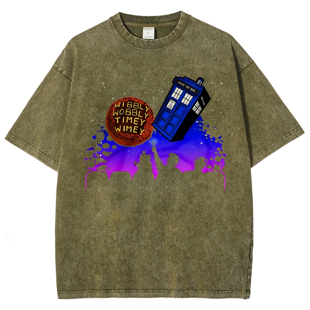 Wibbly Wobbly Timey Wimey   Vintage Distressed T-shirt