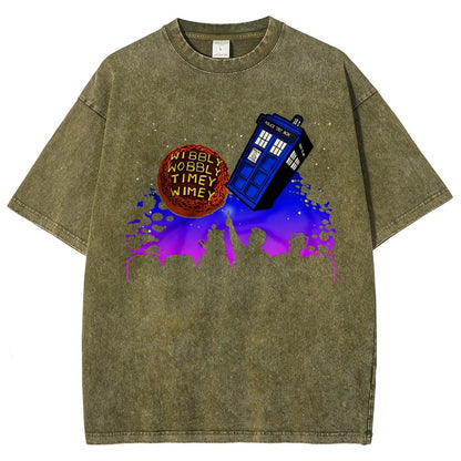 Wibbly Wobbly Timey Wimey   Vintage Distressed T-shirt