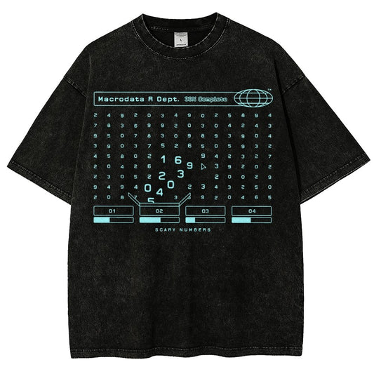 Scary Numbers Vintage Distressed T-shirt