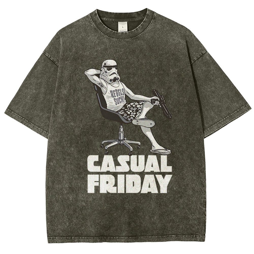 Casual Friday Vintage Distressed T-shirt
