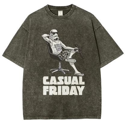 Casual Friday Vintage Distressed T-shirt
