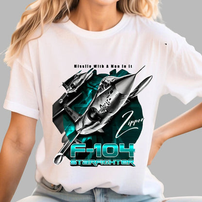 F-104 Starfighter USAF Supersonic Fighter Geek T-Shirt