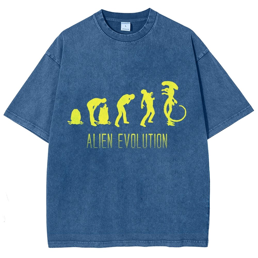 Mystery Creature Evolution Vintage Distressed T-shirt