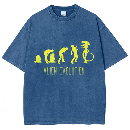 Mystery Creature Evolution Vintage Distressed T-shirt