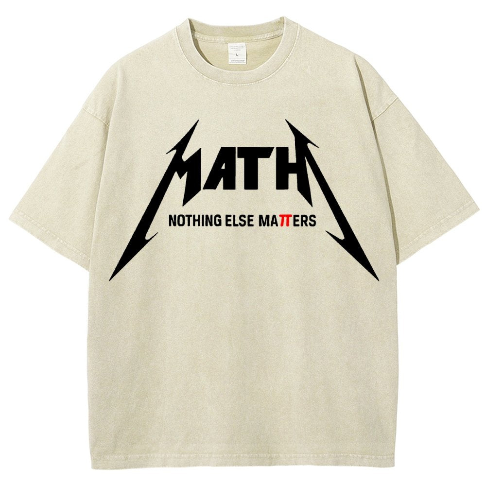 Math Nothing Else Matters Vintage Distressed T-shirt