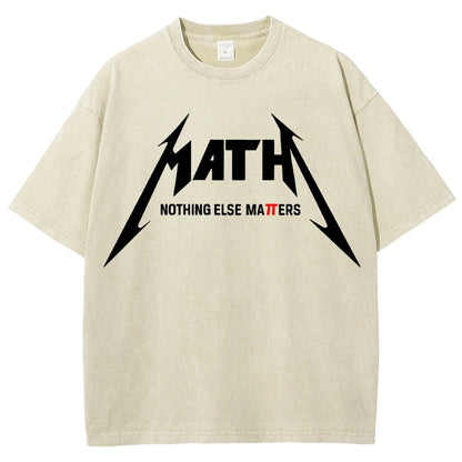 Math Nothing Else Matters Vintage Distressed T-shirt