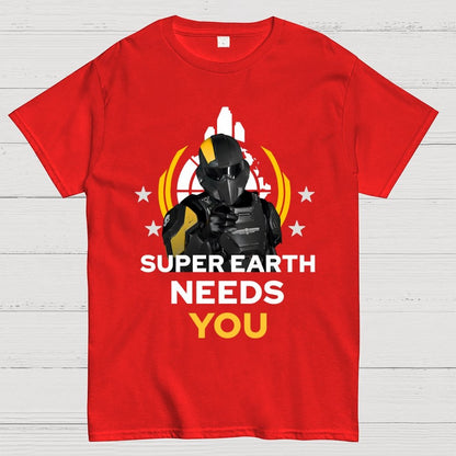 Super Earth Needs You Geek T-Shirt
