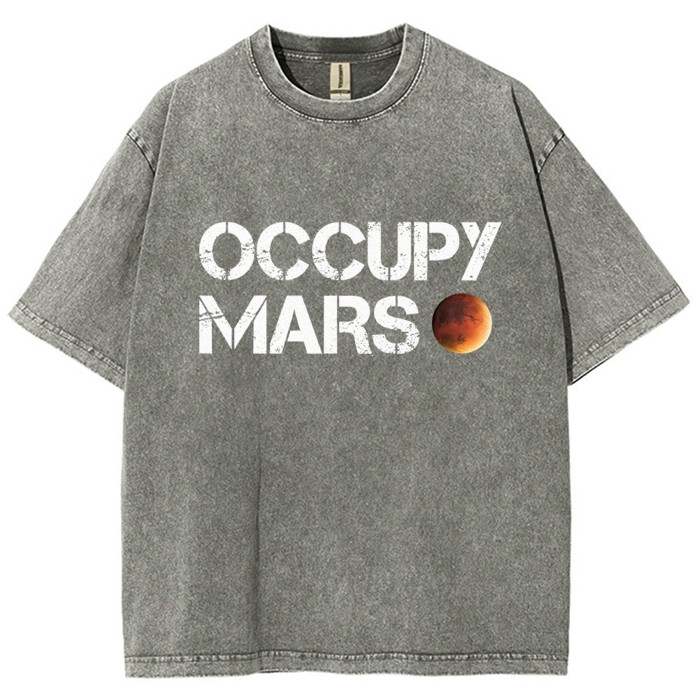 Occupy Mars Vintage Distressed T-shirt