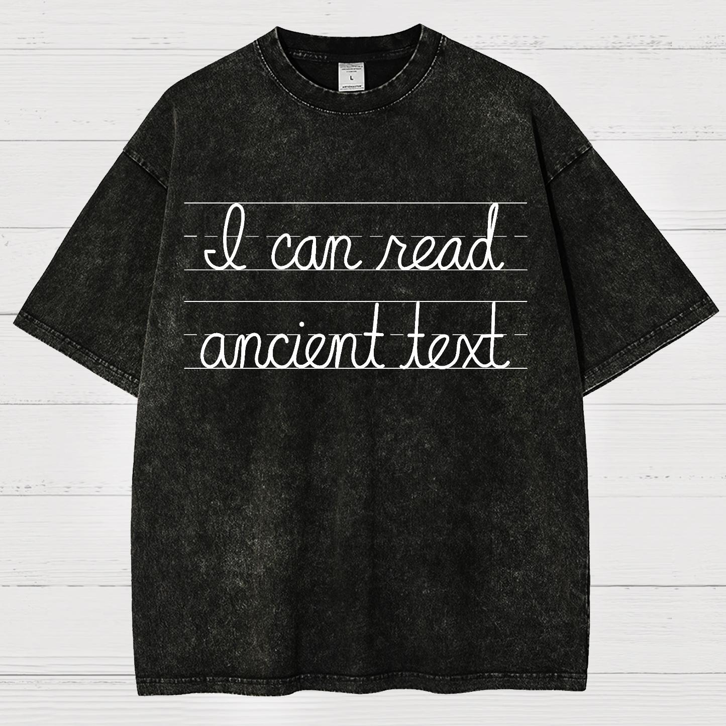 Ancient Text Vintage Distressed T-shirt