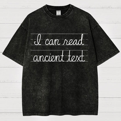 Ancient Text Vintage Distressed T-shirt