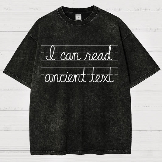 Ancient Text Vintage Distressed T-shirt