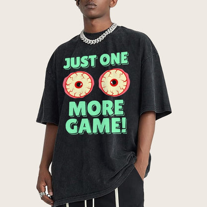 One More Game  Vintage Distressed T-shirt
