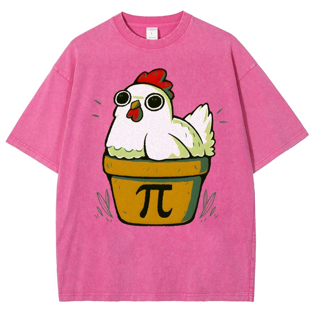 Chicken-Pot-Pie-Math Nerd Vintage Distressed T-shirt