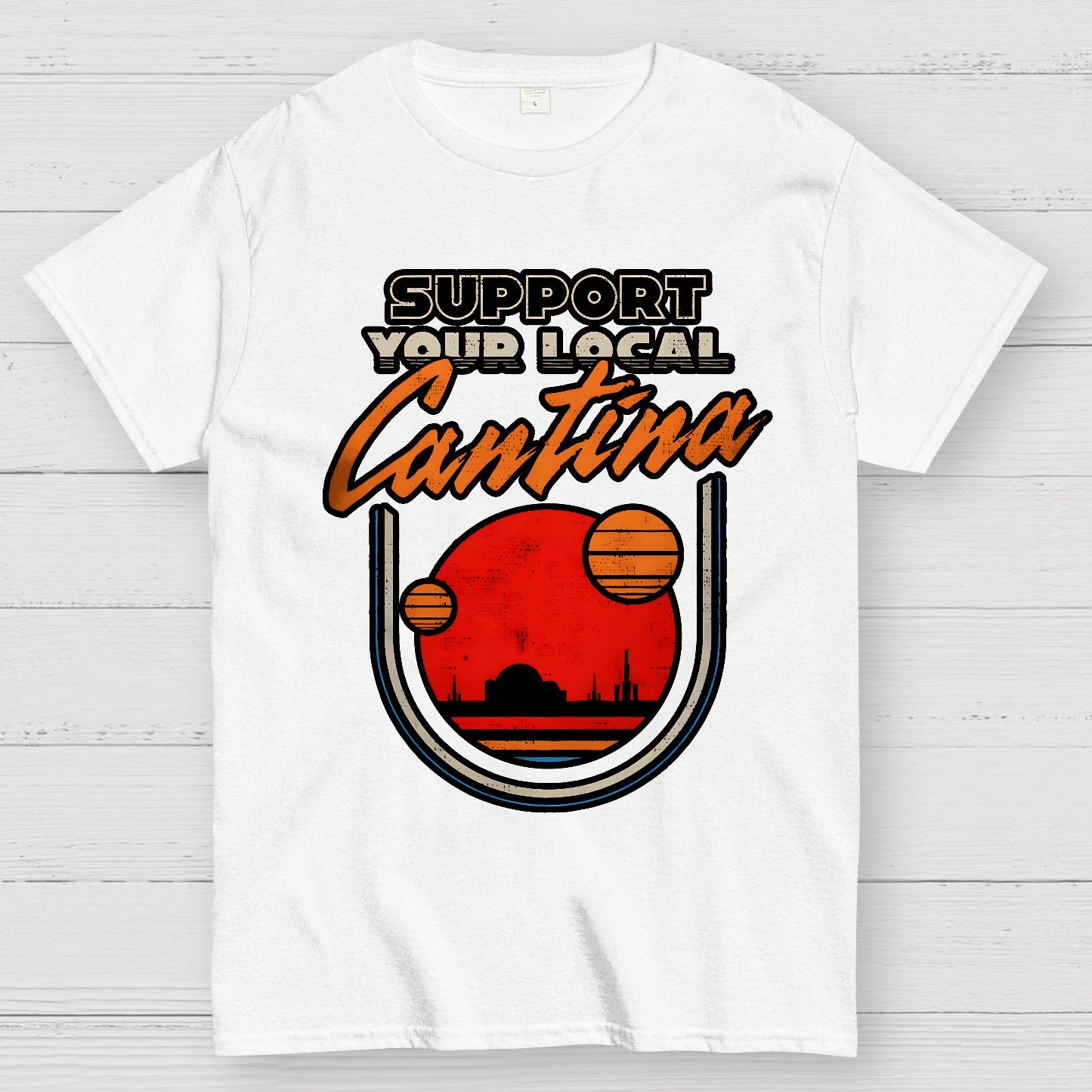 Support Your Local Hangout Geek T-Shirt