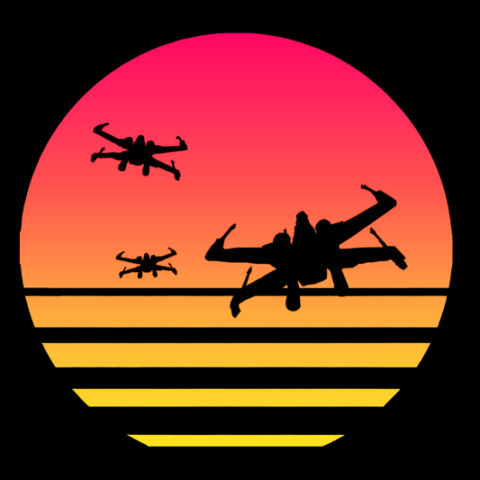 Sunset And Fighter Planes Geek Cotton Sweatshirt
