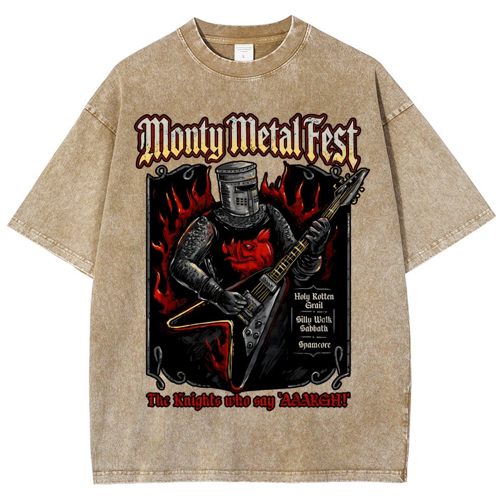 Monty Metal Fest Vintage Distressed T-shirt