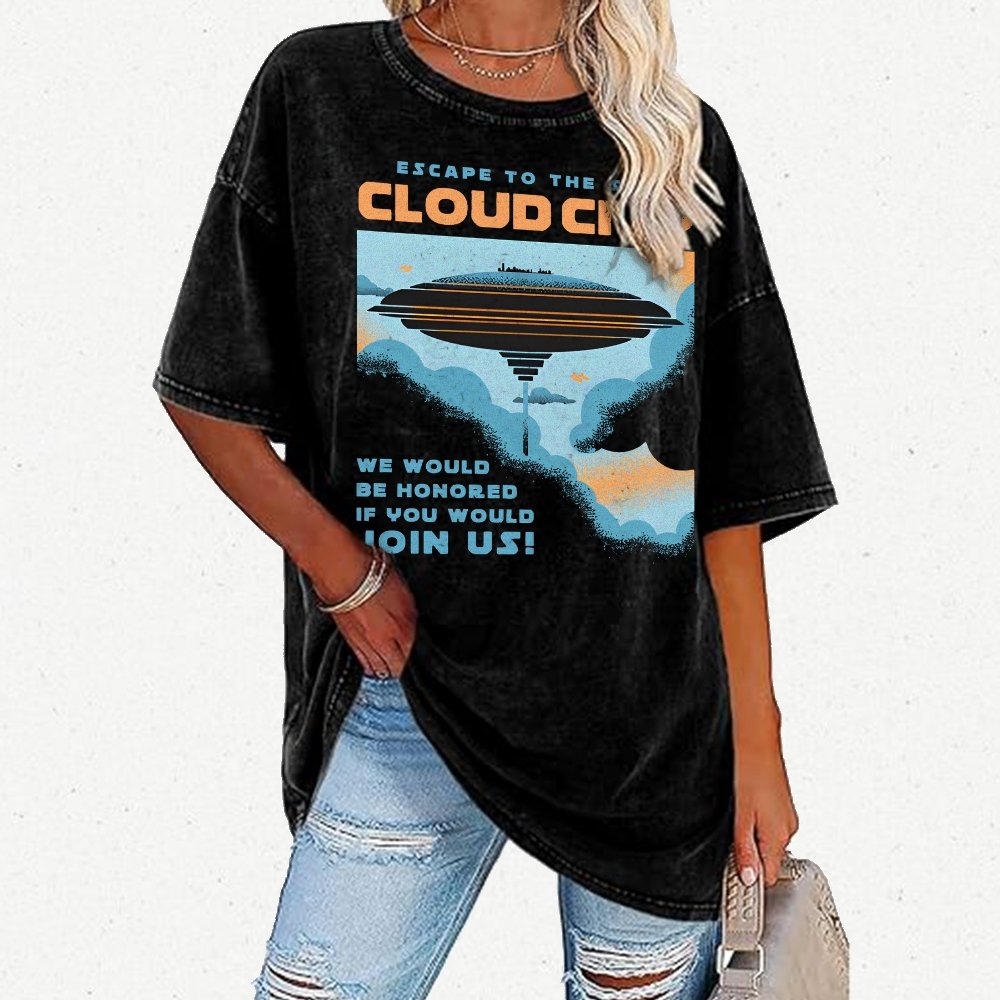 Sky City Vintage Distressed T-shirt