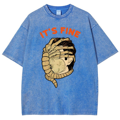 It’S Fine Vintage Distressed T-shirt