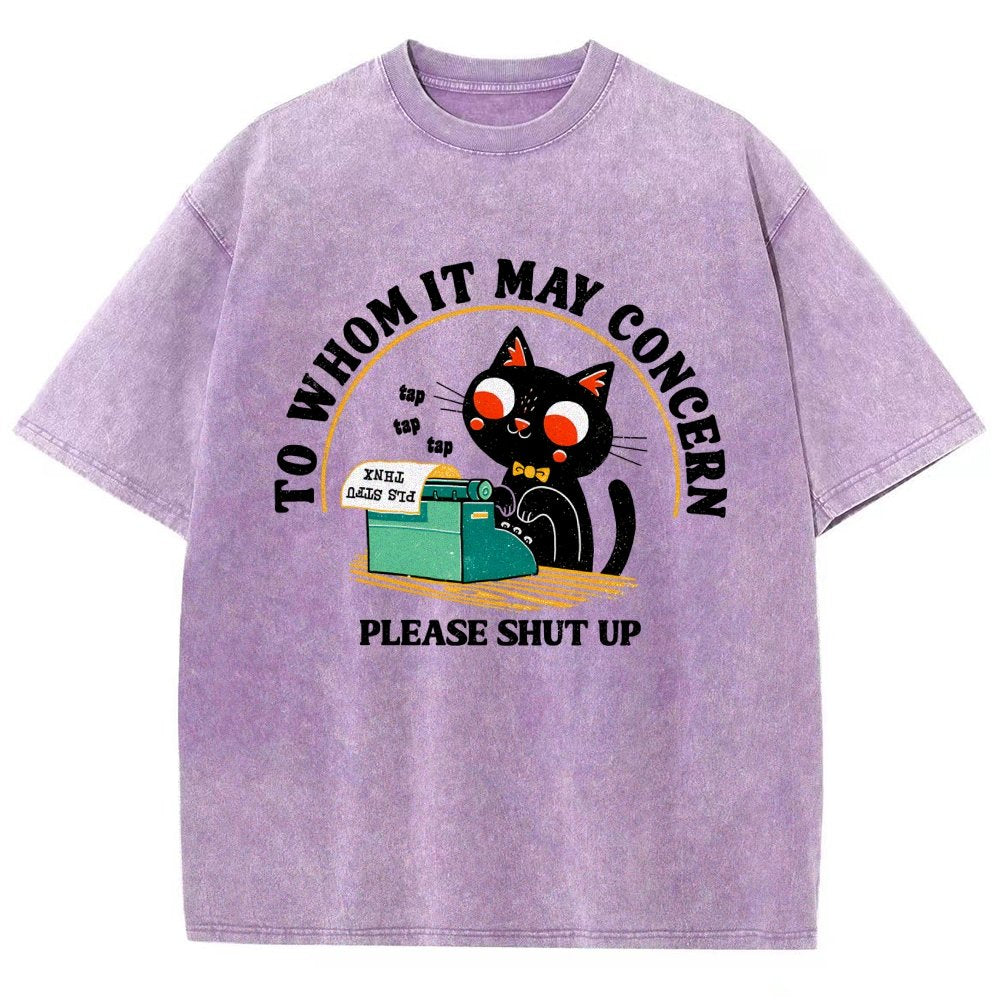 To Whom It May Concern Vintage Distressed T-shirt