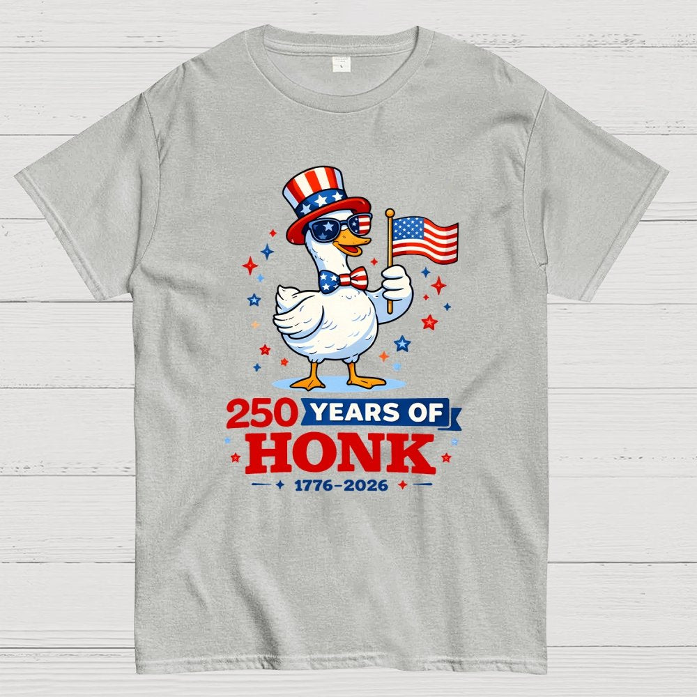 250 Years of Honk , Patriotic Goose Geek T-Shirt