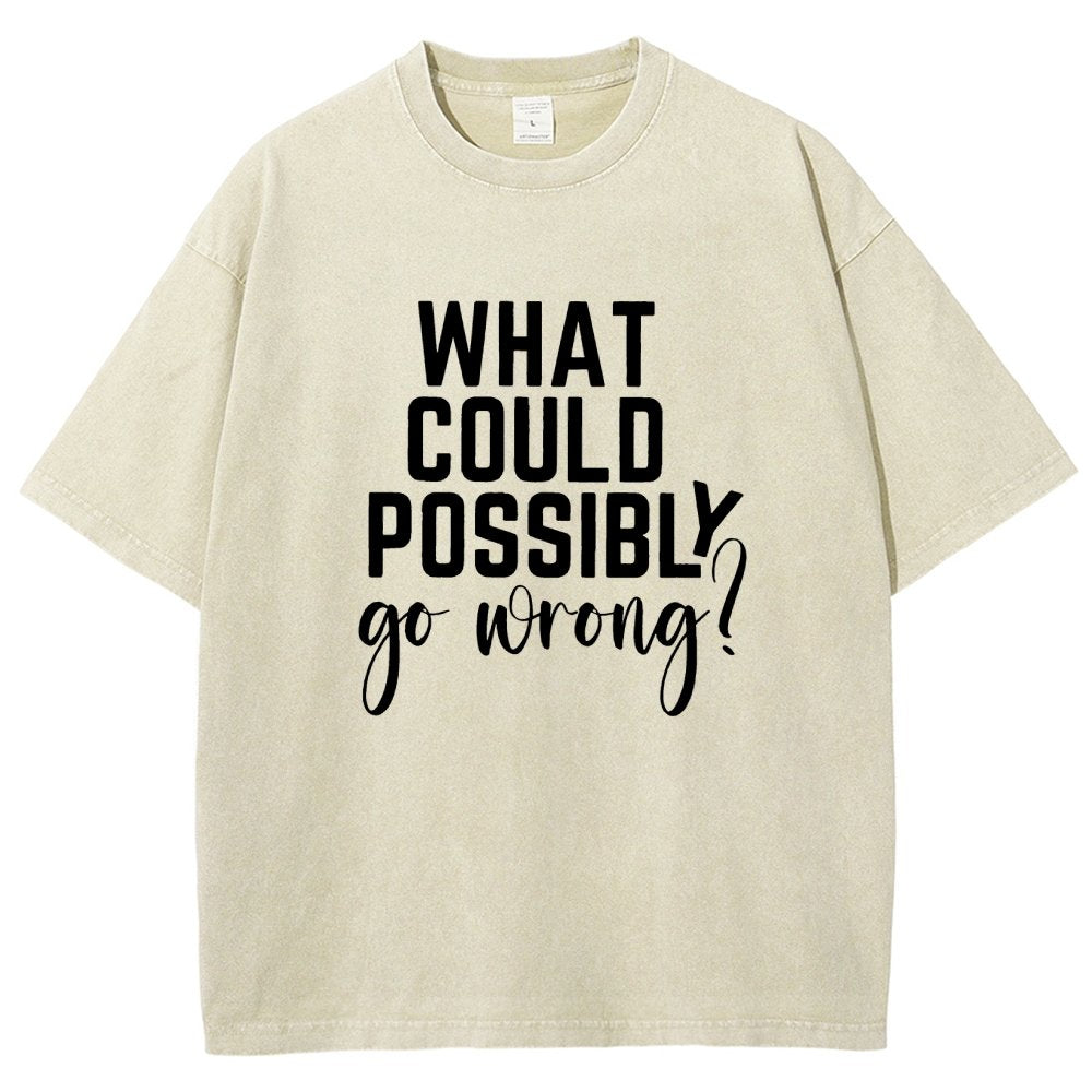 What Could Possibly Go Wrong Vintage Distressed T-shirt