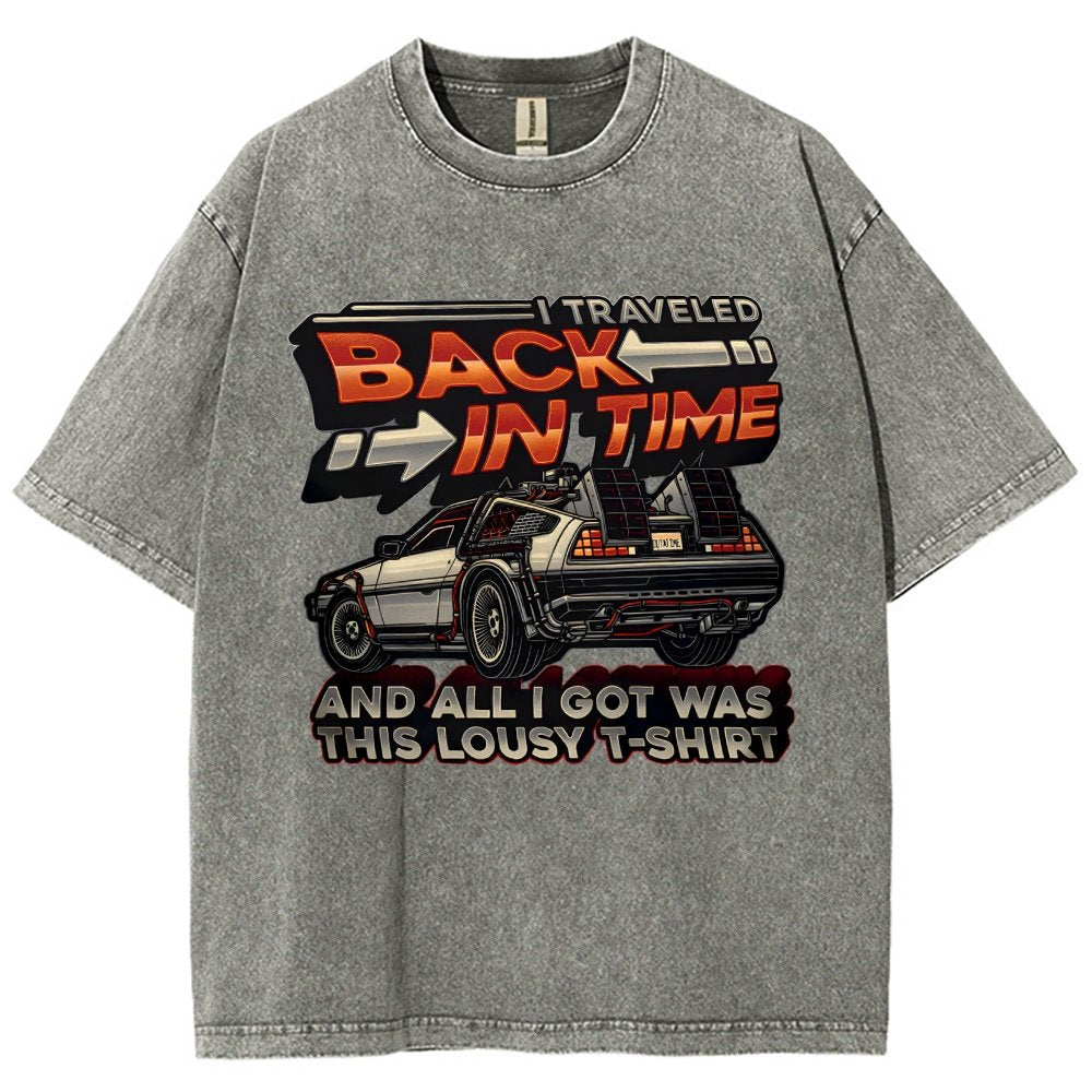 Time Travel Vintage Distressed T-shirt
