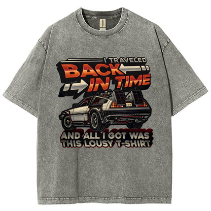 Time Travel Vintage Distressed T-shirt